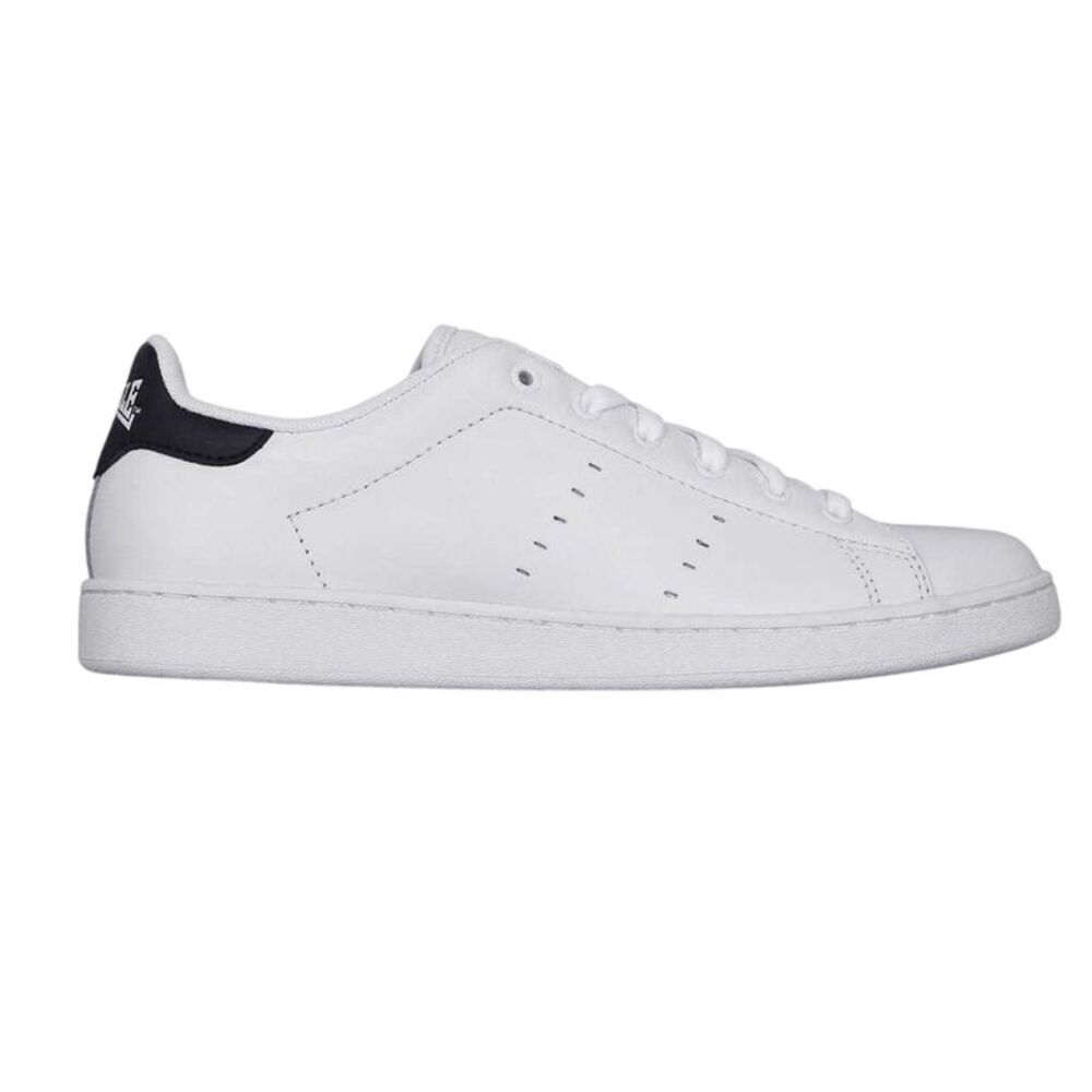 Lonsdale Mens Leyton Leather Sneakers / White/Navy